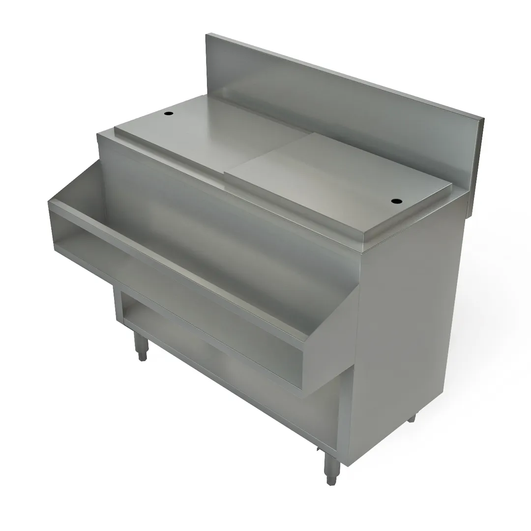 Tarrison TA-CMU36NCR 36" Insulated Underbar Ice Bin / Cocktail Unit