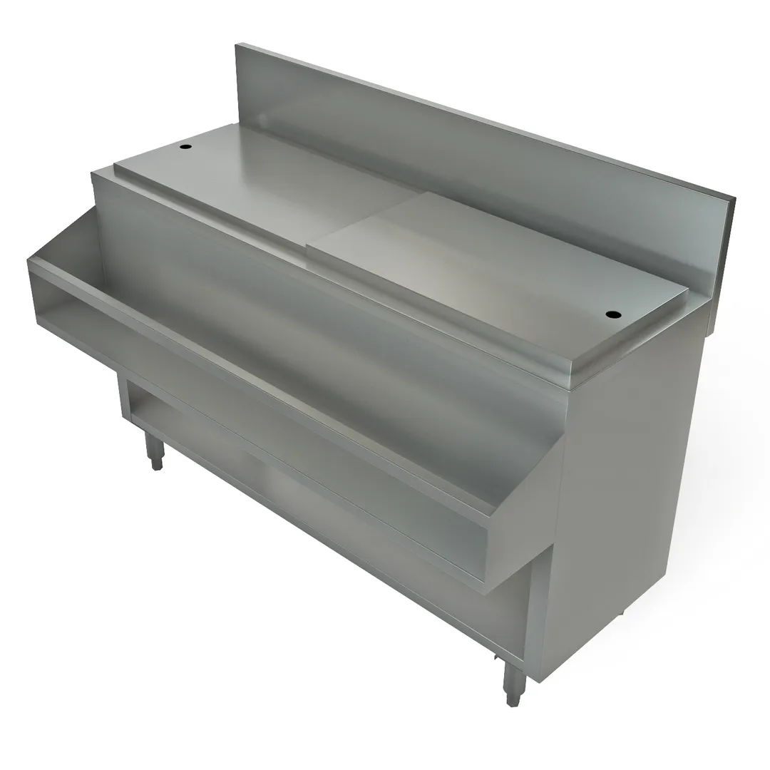 Tarrison TA-CMU48NCR 48" Underbar Ice Bin / Cocktail Mix Unit