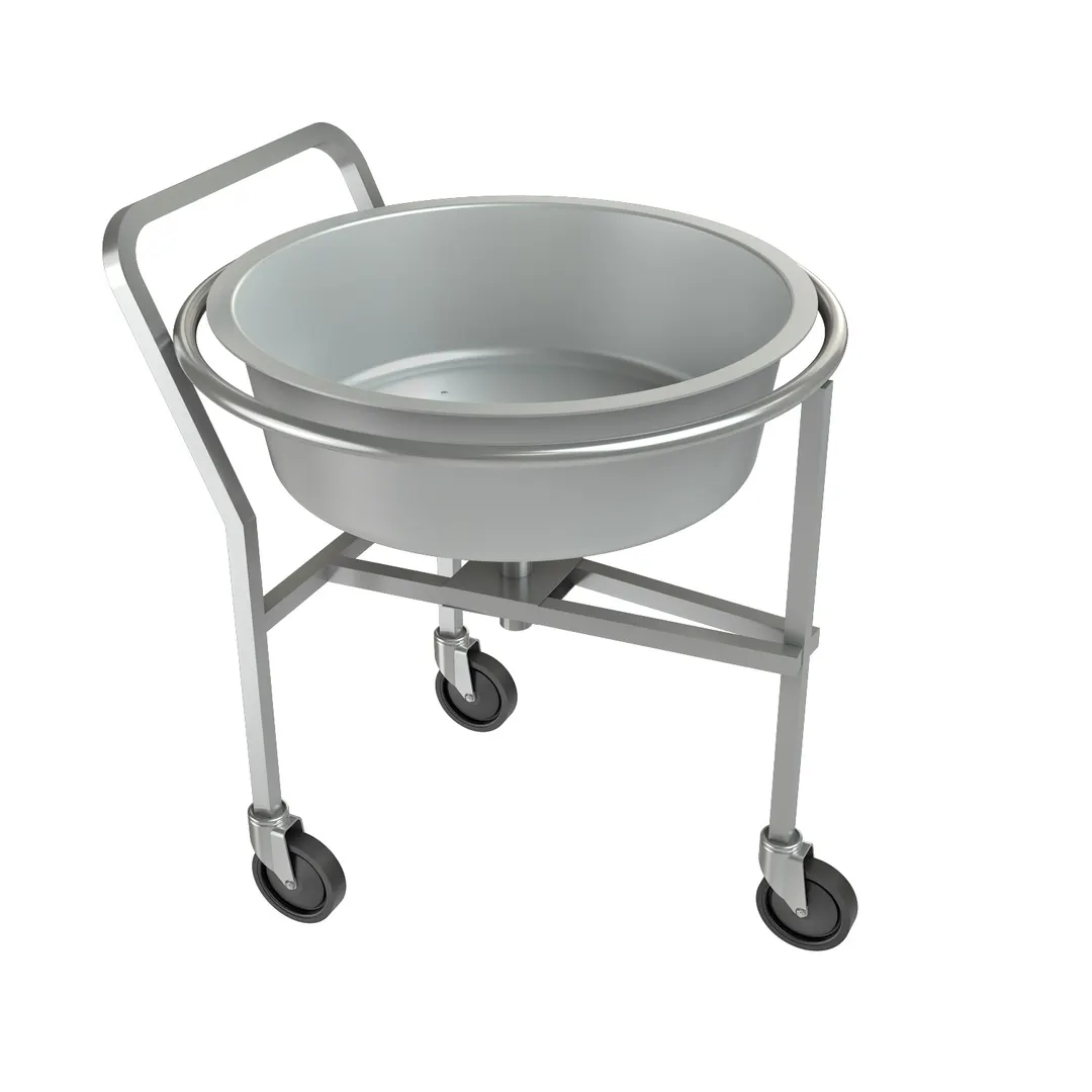 Tarrison TA-RC3631 Stainless Steel Roto Cart w/ (1) 27-1/2" Dia. x 8" Deep Bin