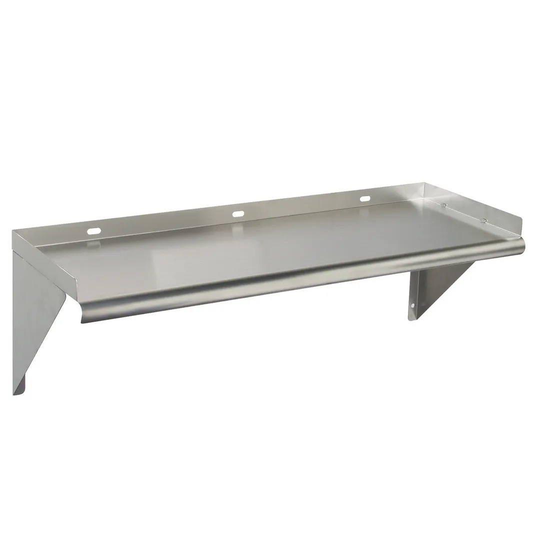 Tarrison TA-WS1596 16 Gauge Stainless Steel Wall Mounted Shelf - 96"W x 15"D