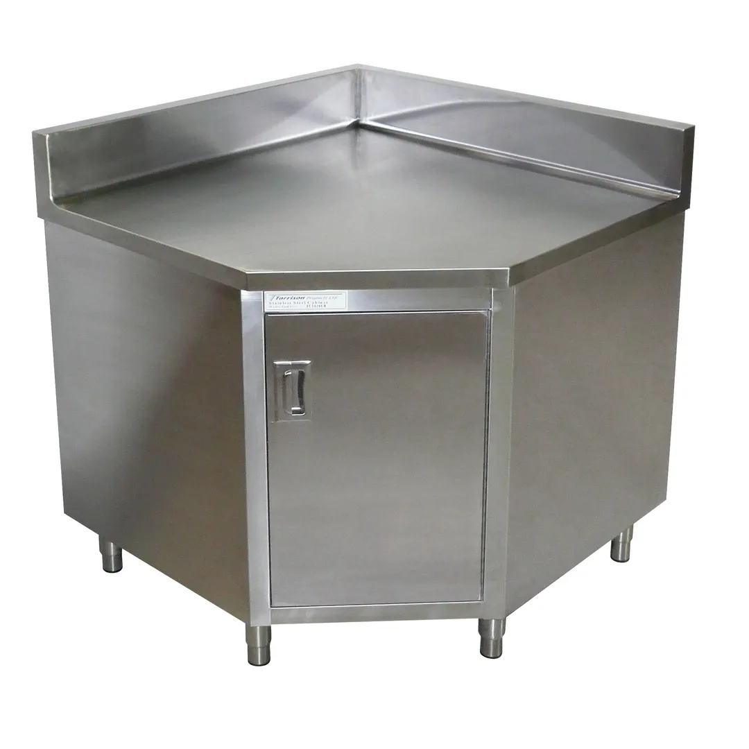 Tarrison TC-C3042CB 42" Cabinet Base Hinged Doors Work Table, Servery Corner with Mid-Shelf