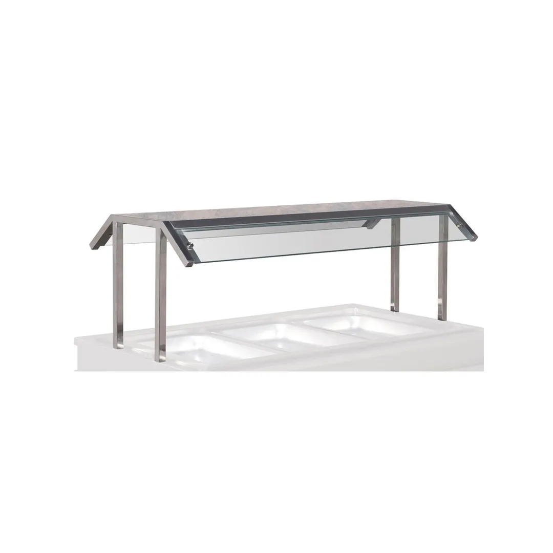 Tarrison TF-DBSG42 Servery Sneeze Guard, 42", Double Buffet, Nsf