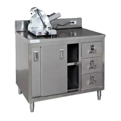 Tarrison TF-SSCB3048B Slicer Stand, On Cabinet Base, 48"" W X 30""D X 35""H