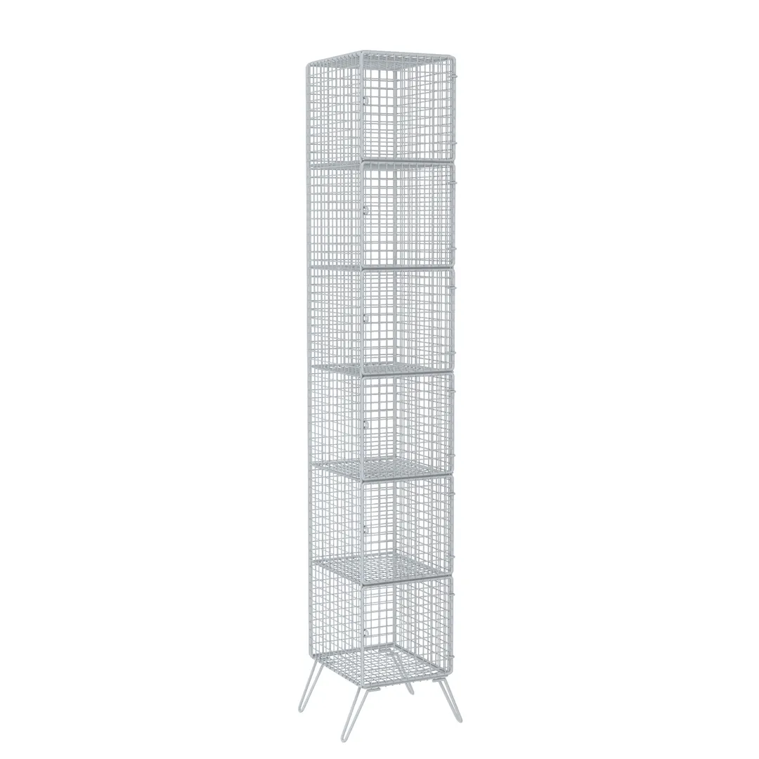 Tarrison TS-WL121578 Wire Lockers w/ Single Tier, (6) Compartments