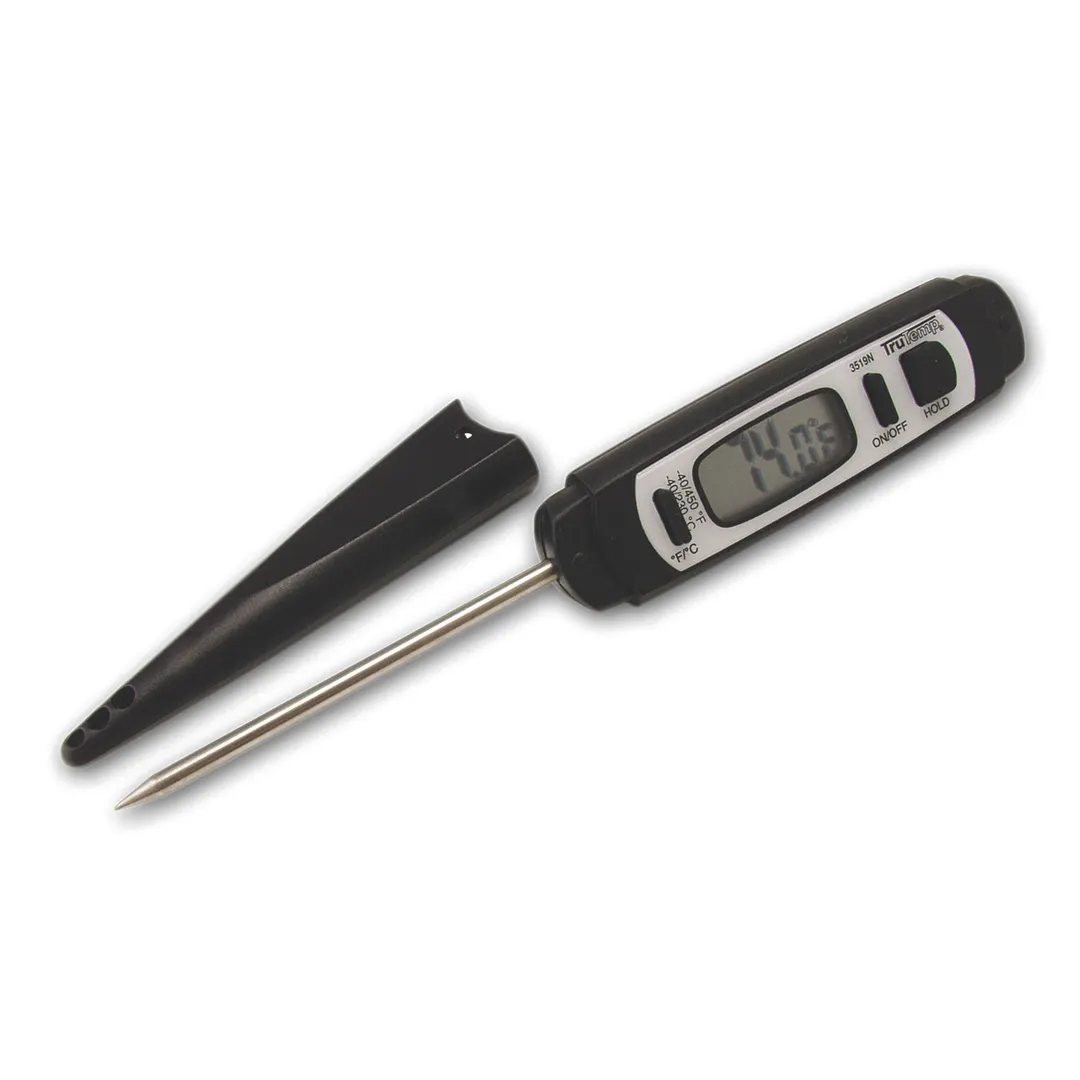 Taylor Precision 3519FDA Instant Read Thermometer, Digital, -40° to 450°F, 0.4" LCD, 3.19" Stem, NSF