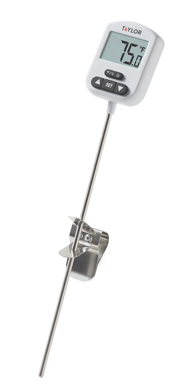 Taylor Precision 5280826 Digital Candy Thermometer, -40° to 450°F, 3/4" Display, 9" Stem