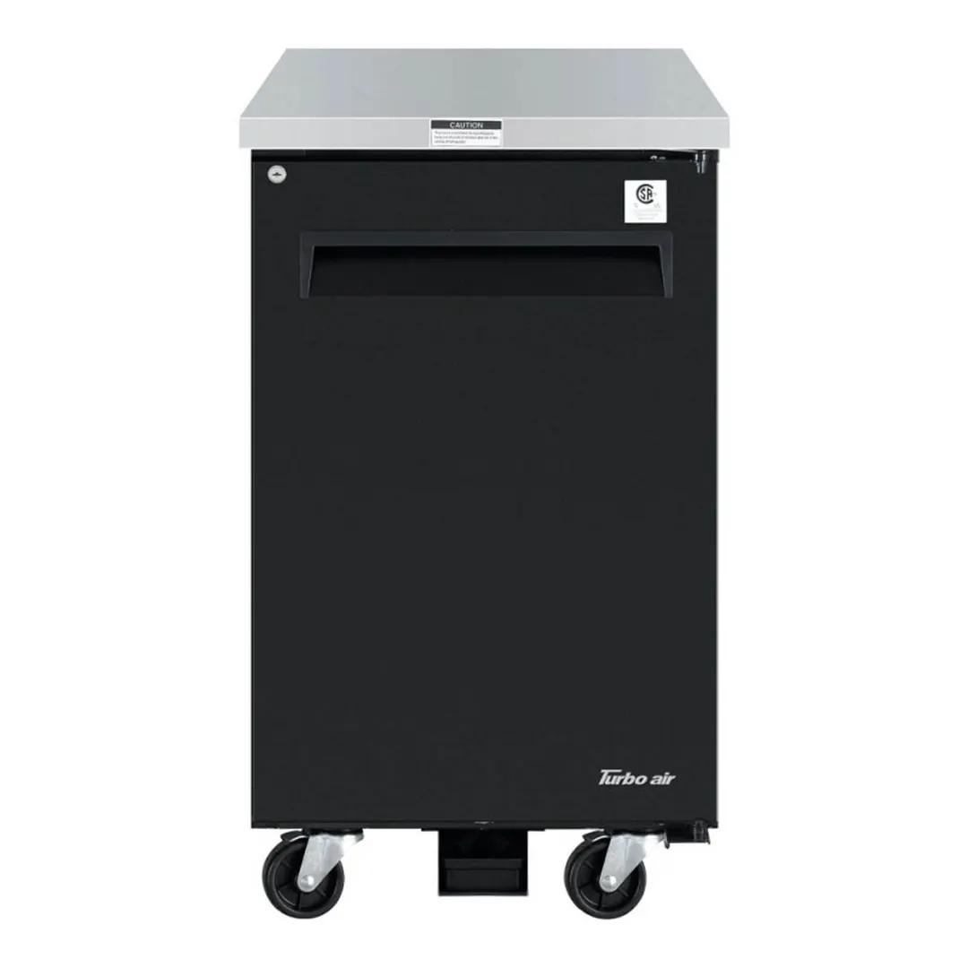 Turbo Air TBB-1SBD-N6 23" One Section Back Bar Cooler with Solid Door, 7.76 cu. ft.