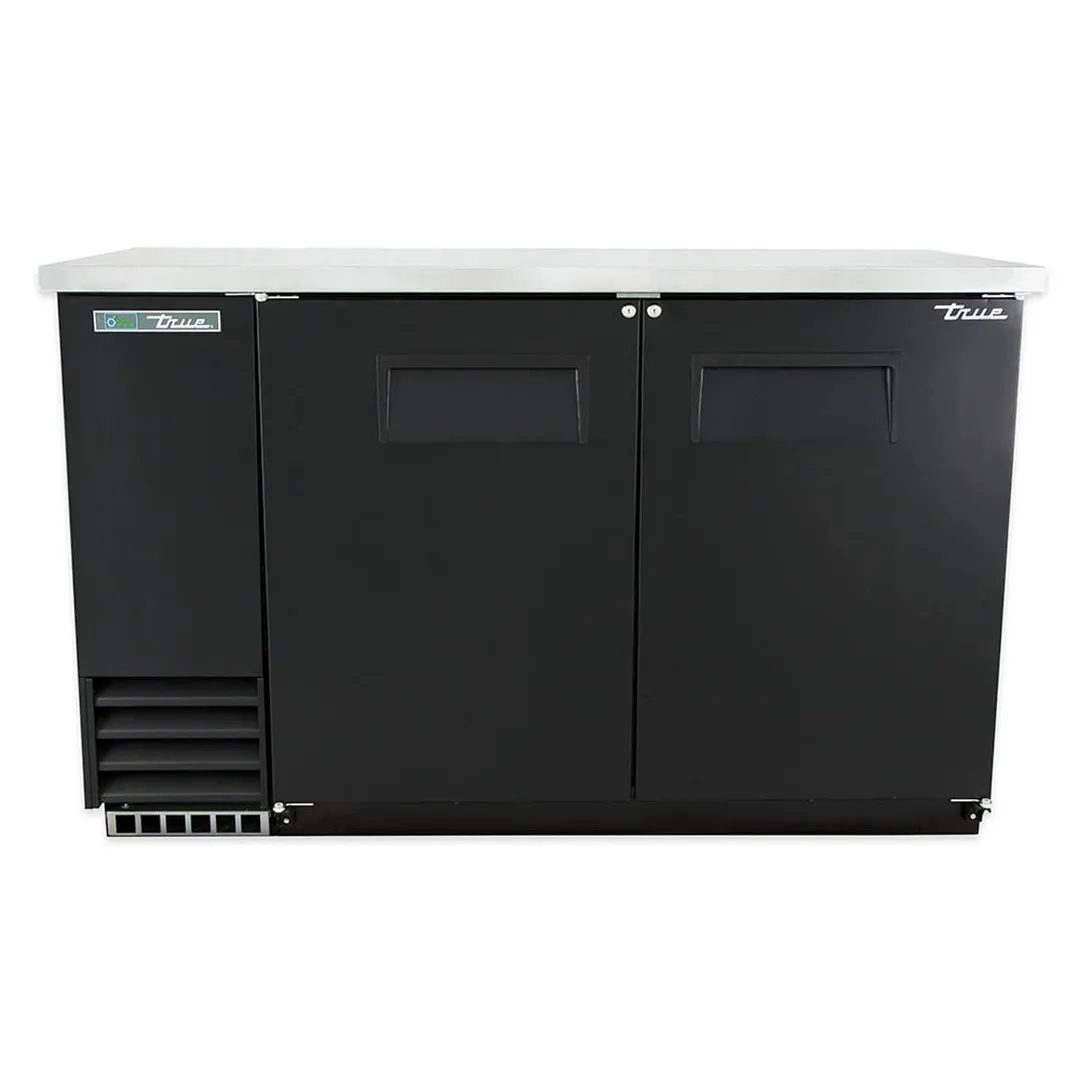 True TBB-2-HC 58" Two Solid Swing Door Back Bar Cooler with Hydrocarbon Refrigerant