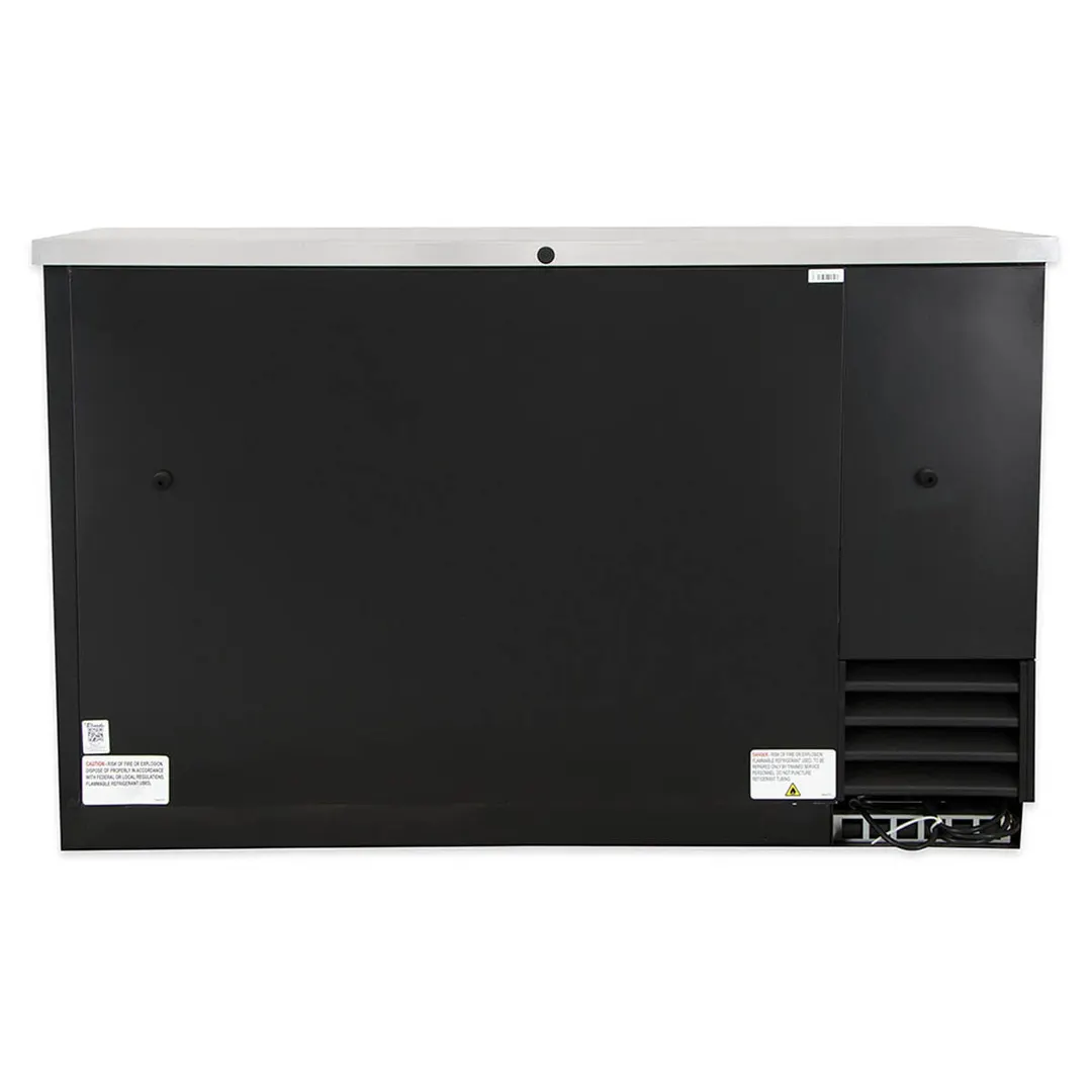 True TBB-2-HC 58" Two Solid Swing Door Back Bar Cooler with Hydrocarbon Refrigerant