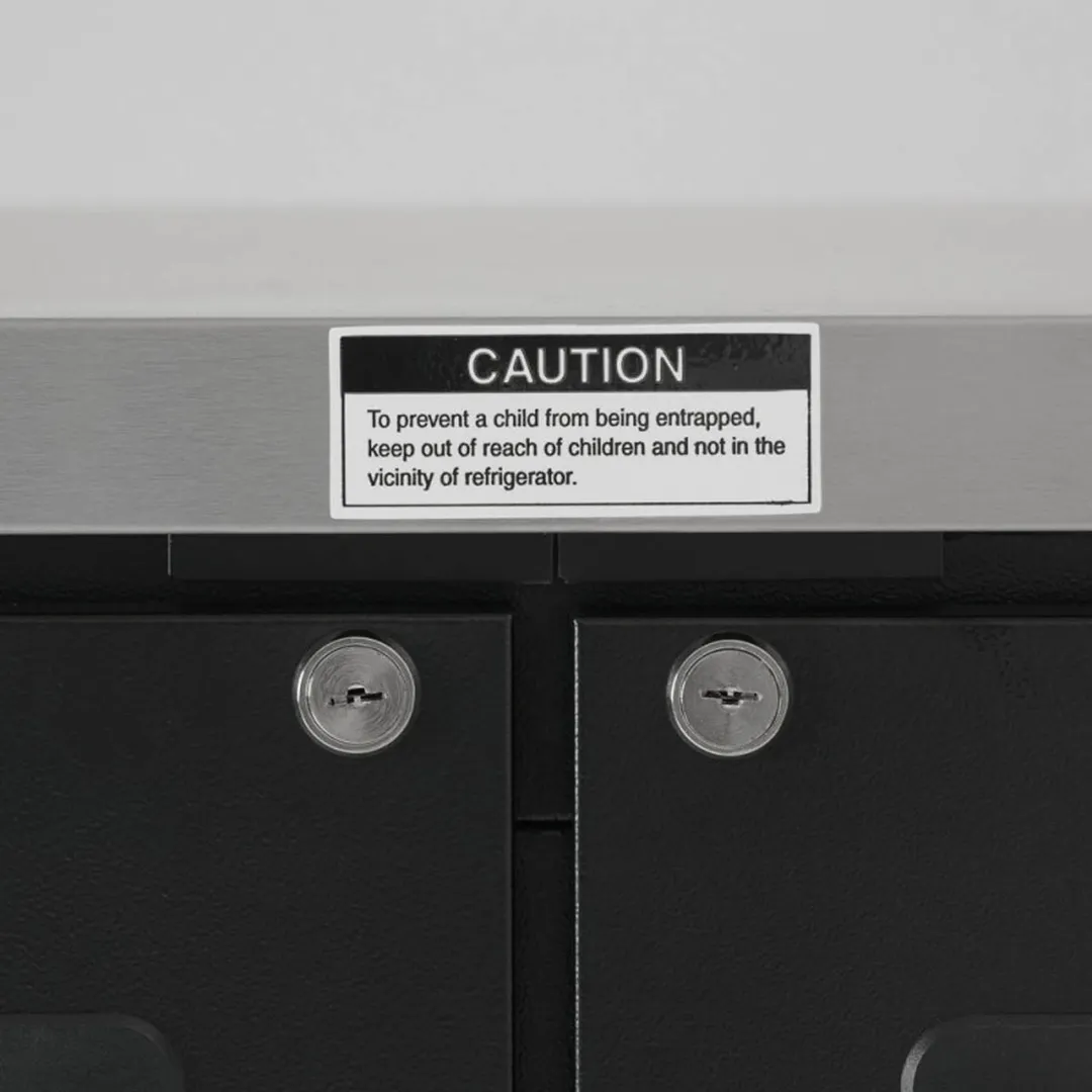 Turbo Air TBB-24-48SBD-N6 49" Two Section Back Bar Cooler with Solid Door, 12.2 cu. ft.