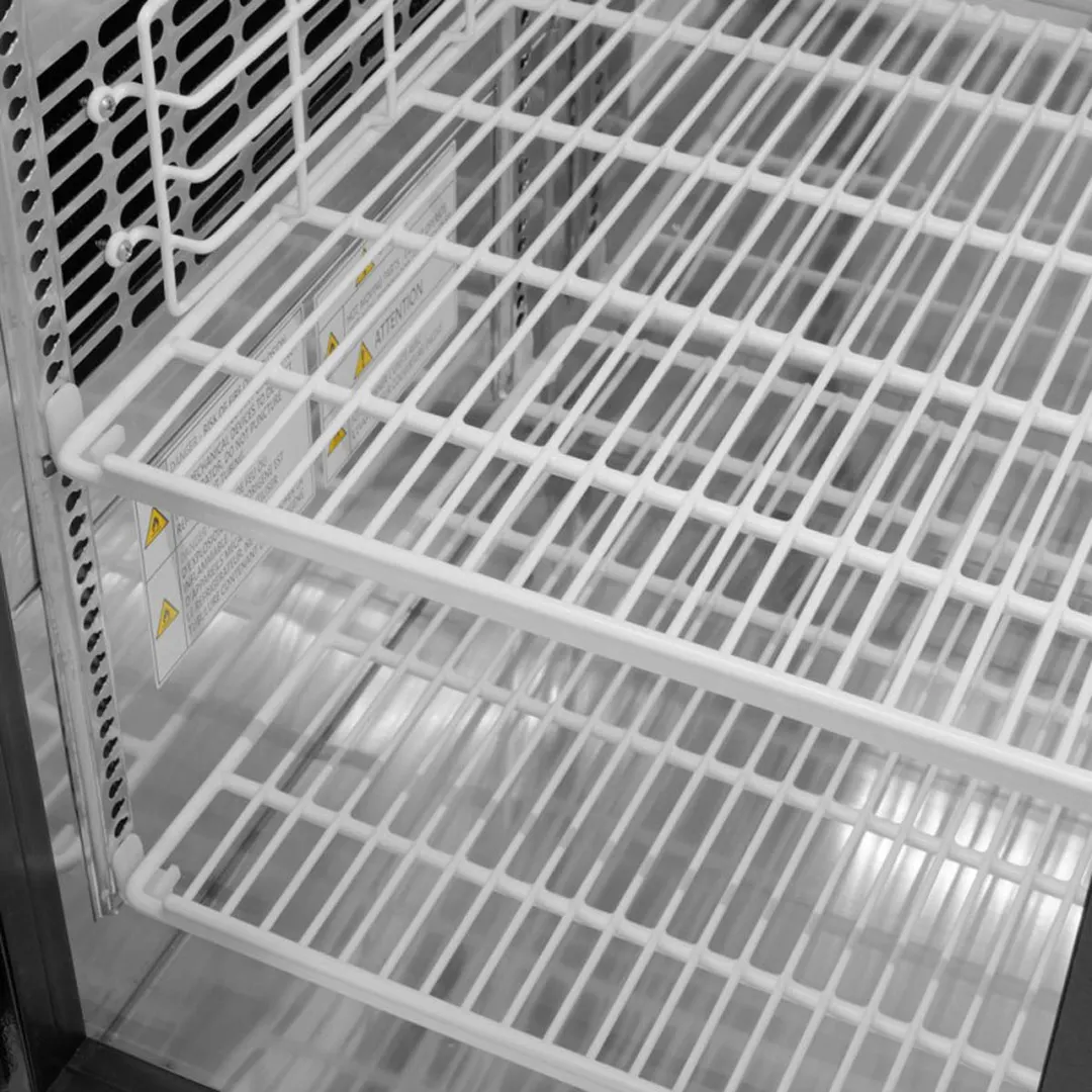 Turbo Air TBB-24-48SBD-N6 49" Two Section Back Bar Cooler with Solid Door, 12.2 cu. ft.