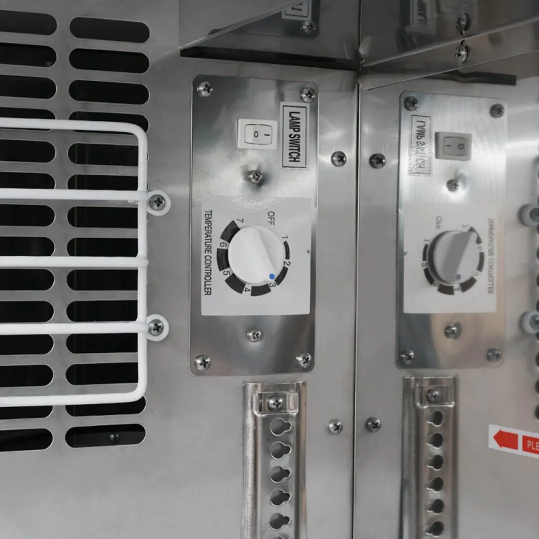 Turbo Air TBB-24-48SBD-N6 49" Two Section Back Bar Cooler with Solid Door, 12.2 cu. ft.