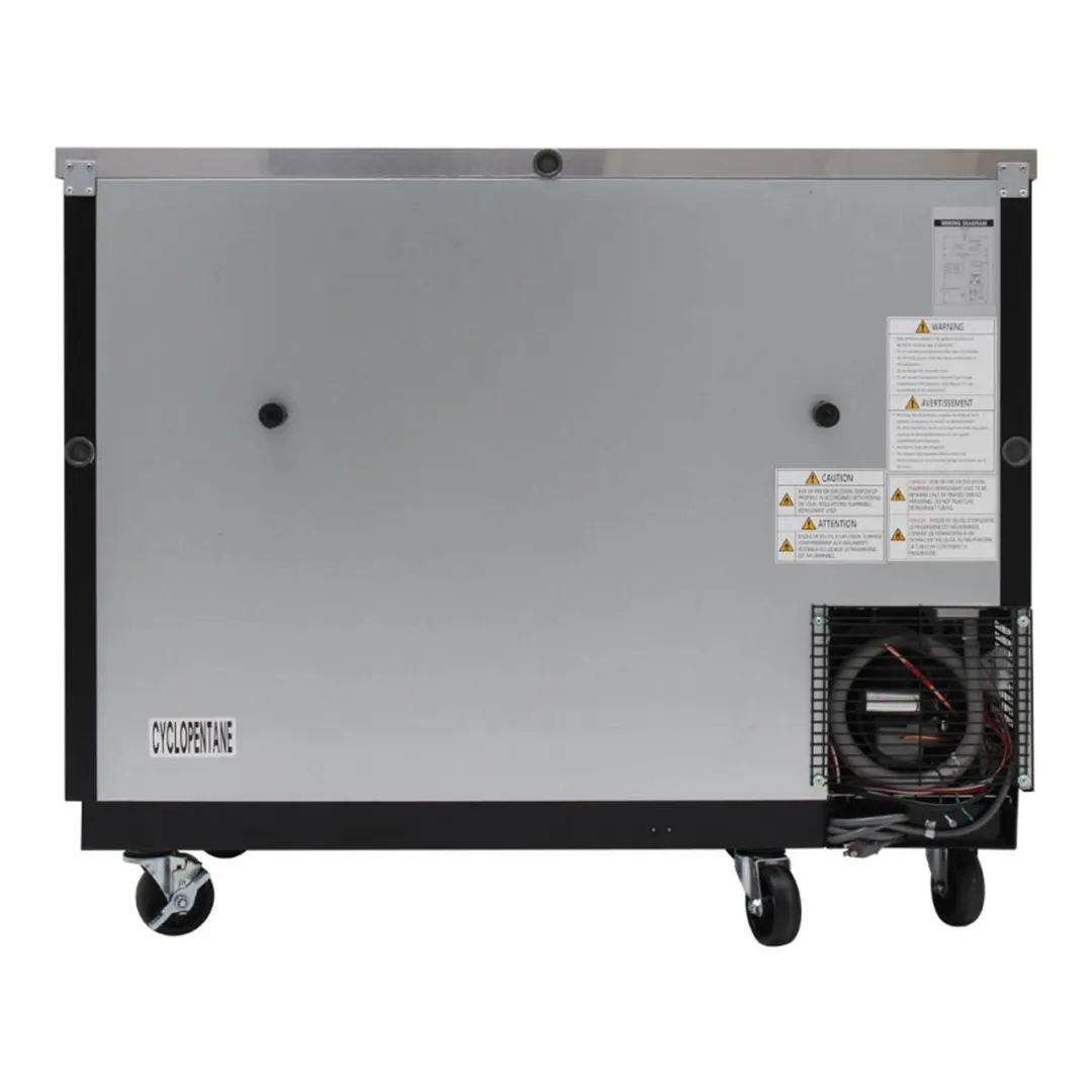 Turbo Air TBB-24-48SGD-N 49" Two Section Back Bar Cooler with Glass Door, 12.2 cu. ft.