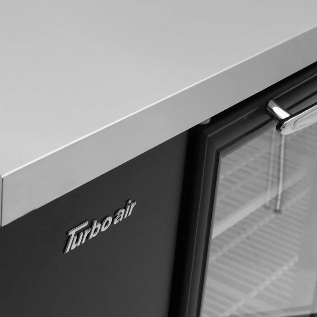 Turbo Air TBB-24-48SGD-N 49" Two Section Back Bar Cooler with Glass Door, 12.2 cu. ft.