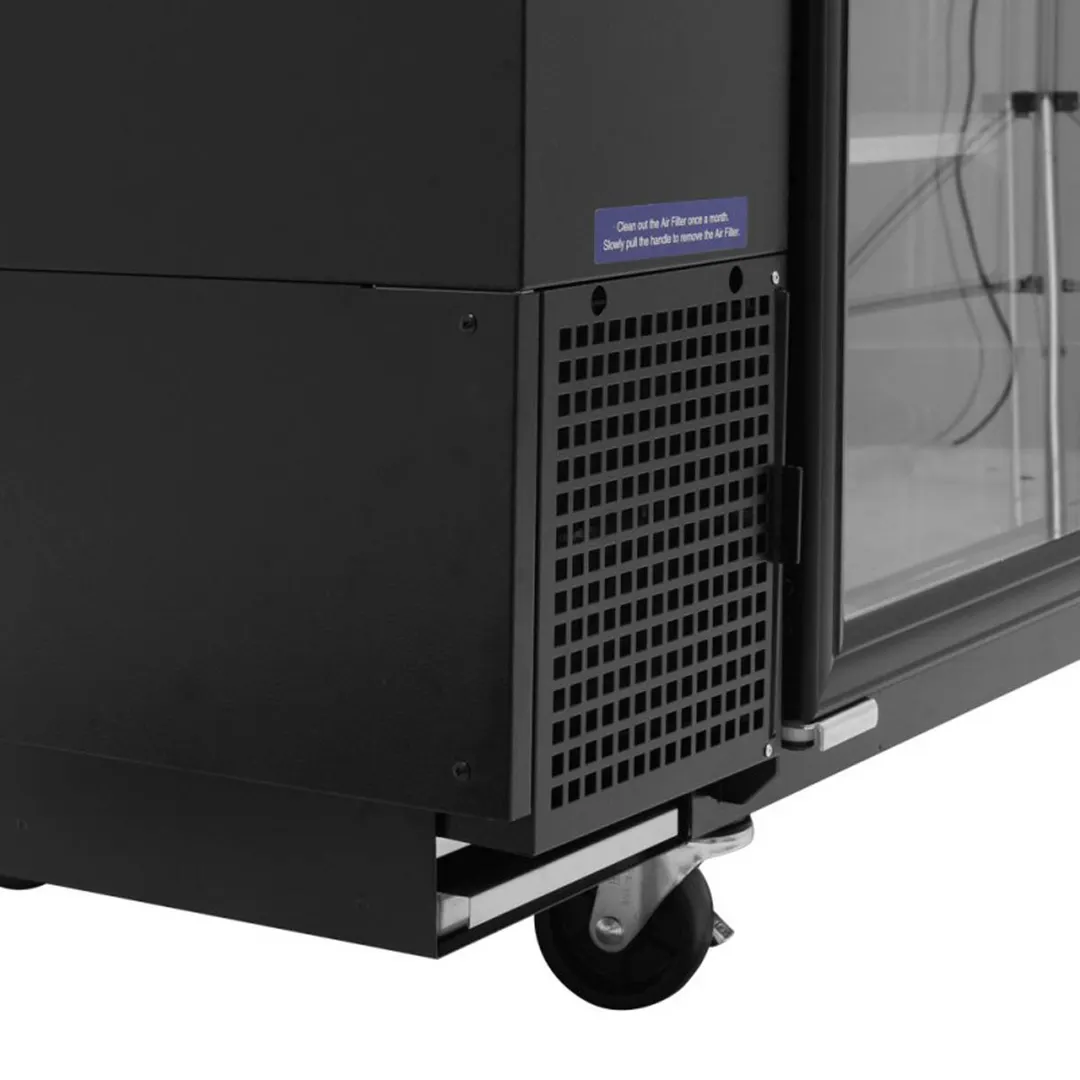 Turbo Air TBB-24-48SGD-N 49" Two Section Back Bar Cooler with Glass Door, 12.2 cu. ft.