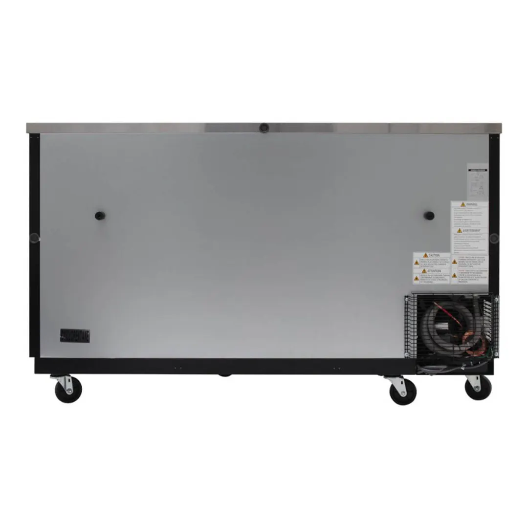 Turbo Air TBB-3SGD-N 69" Two Section Back Bar Cooler with Glass Door, 23 cu. ft.