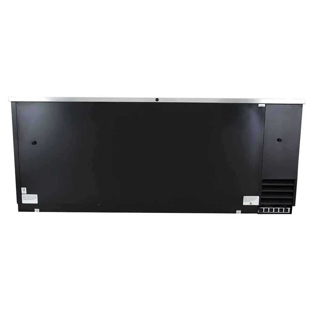 True TBB-4-HC 90" Three Solid Swing Door Back Bar Cooler with Hydrocarbon Refrigerant