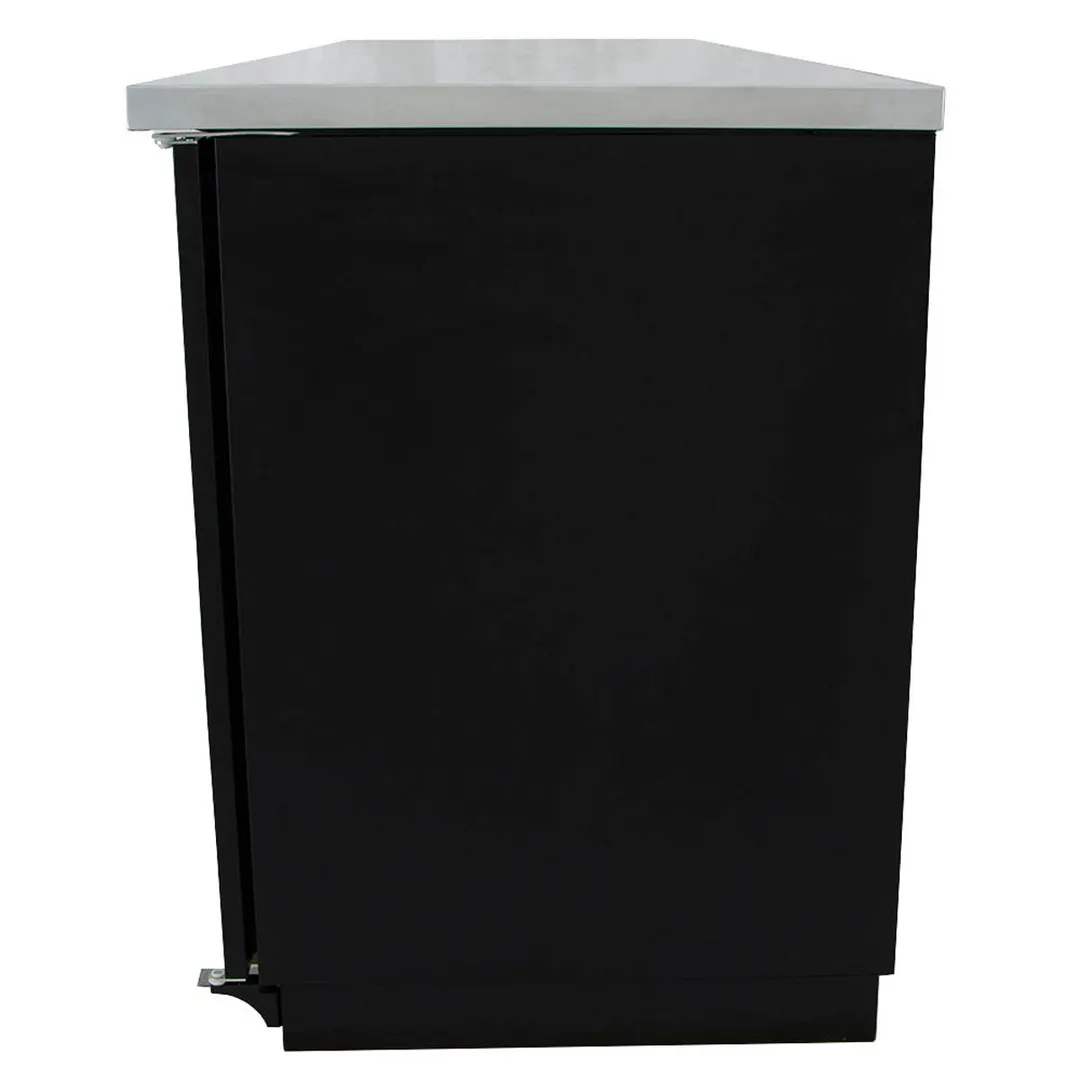 True TBB-4-HC 90" Three Solid Swing Door Back Bar Cooler with Hydrocarbon Refrigerant