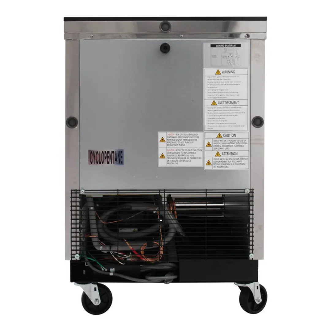 Turbo Air TBC-24SD-N6 24" Super Deluxe Bottle Cooler, 3.6 cu. ft.