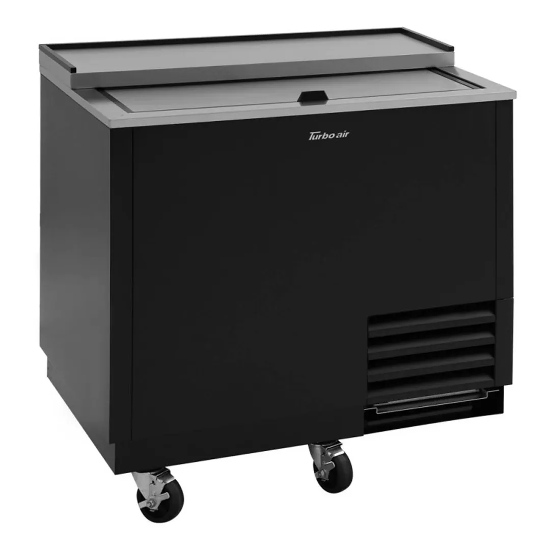 Turbo Air TBC-36SB-GF-N 37" Black Glass Froster, 93 Mugs Capacity