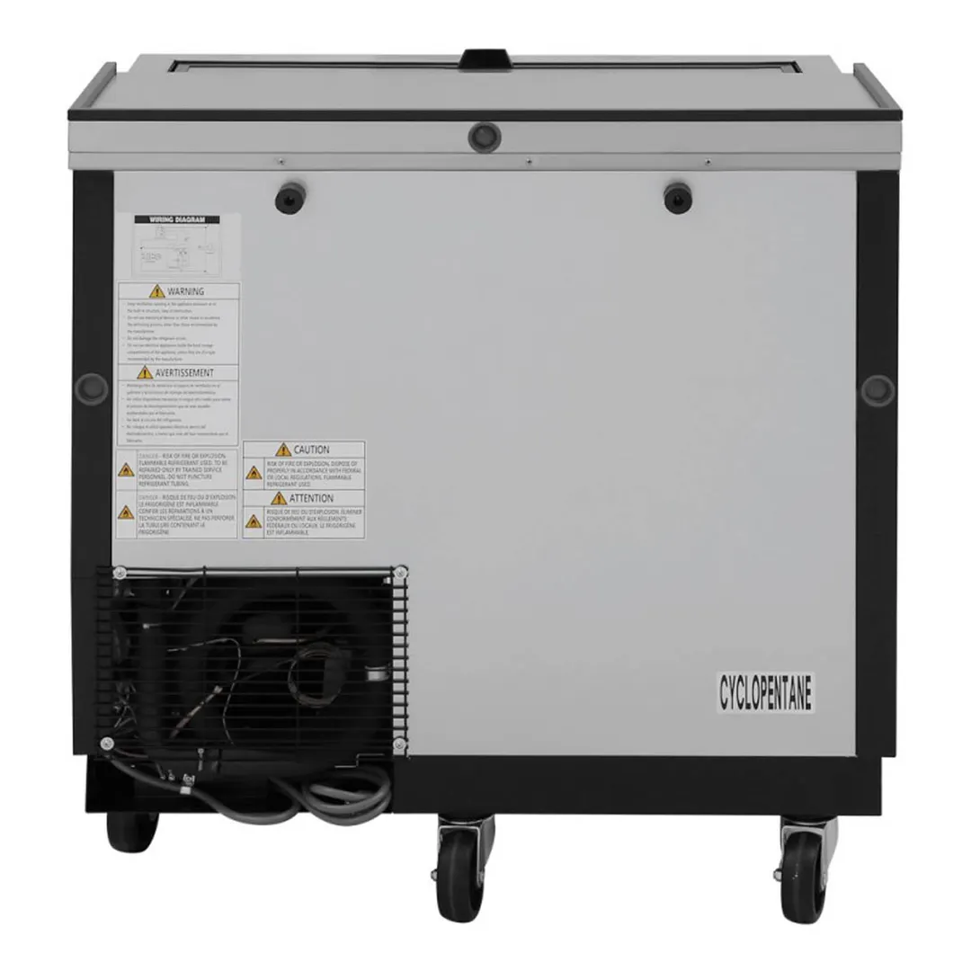 Turbo Air TBC-36SB-GF-N 37" Black Glass Froster, 93 Mugs Capacity