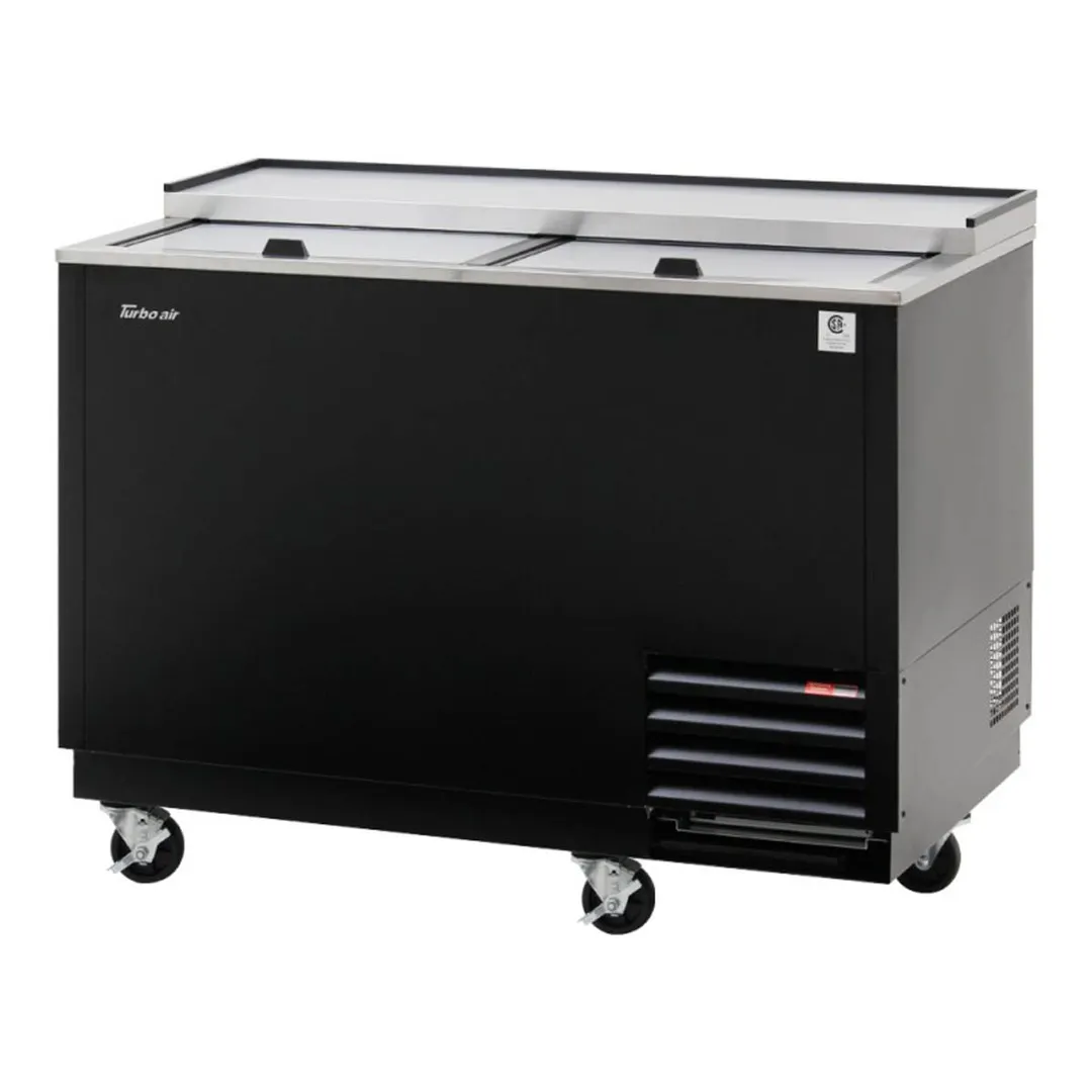 Turbo Air TBC-50SB-GF-N 50" Black Glass Froster, 140 Mugs Capacity