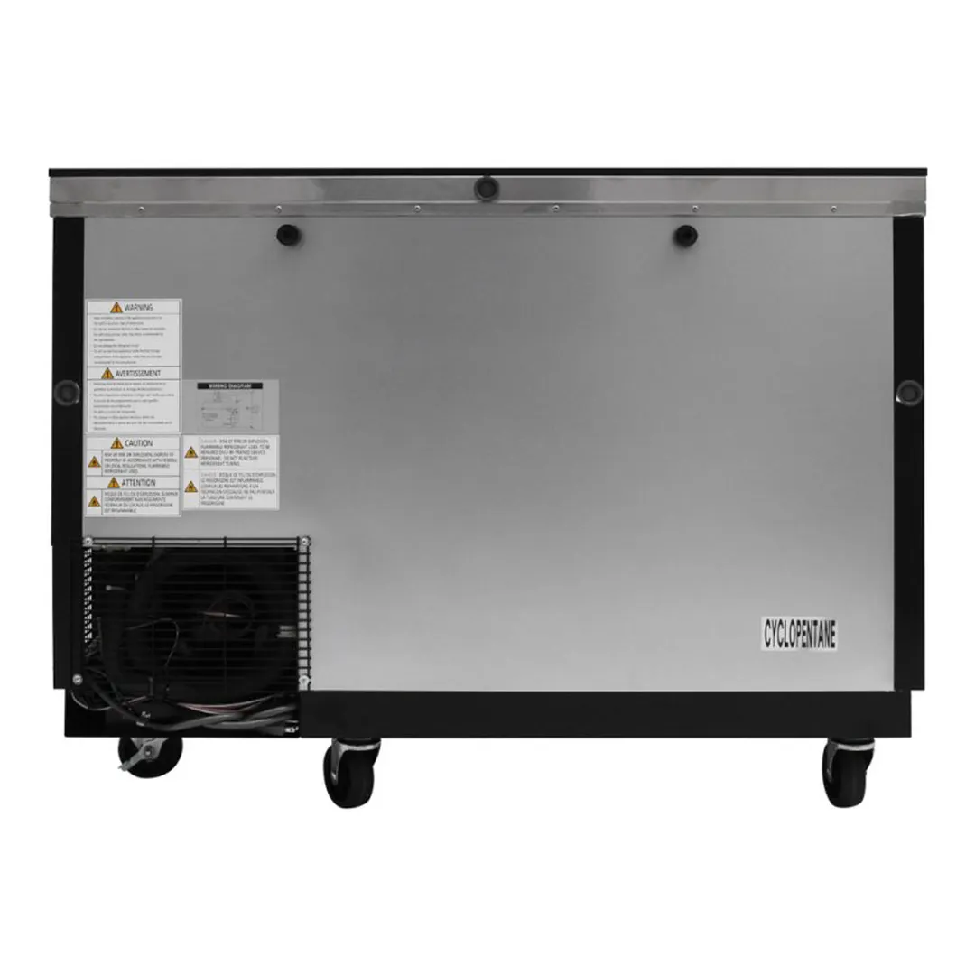 Turbo Air TBC-50SB-GF-N 50" Black Glass Froster, 140 Mugs Capacity