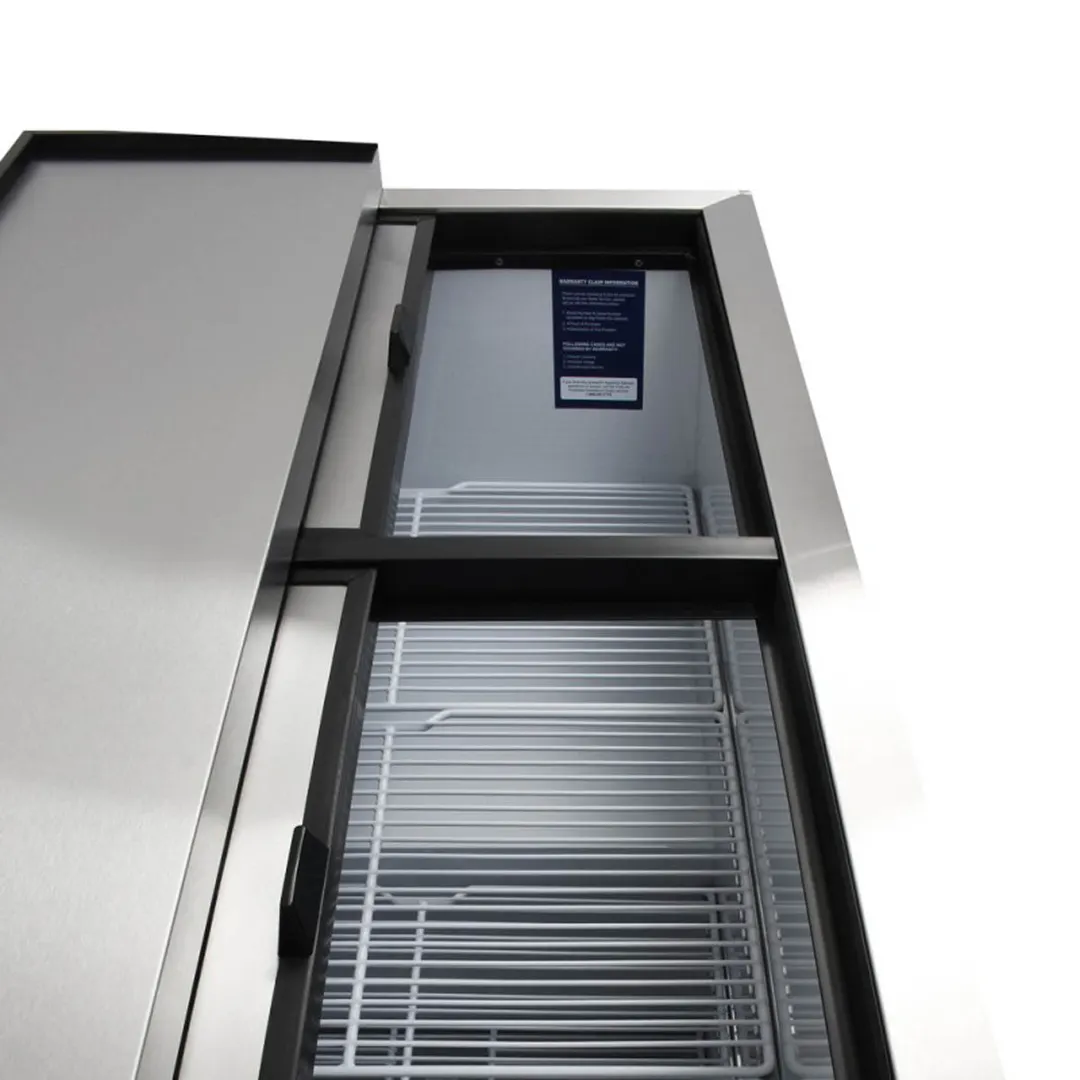 Turbo Air TBC-50SB-GF-N 50" Black Glass Froster, 140 Mugs Capacity