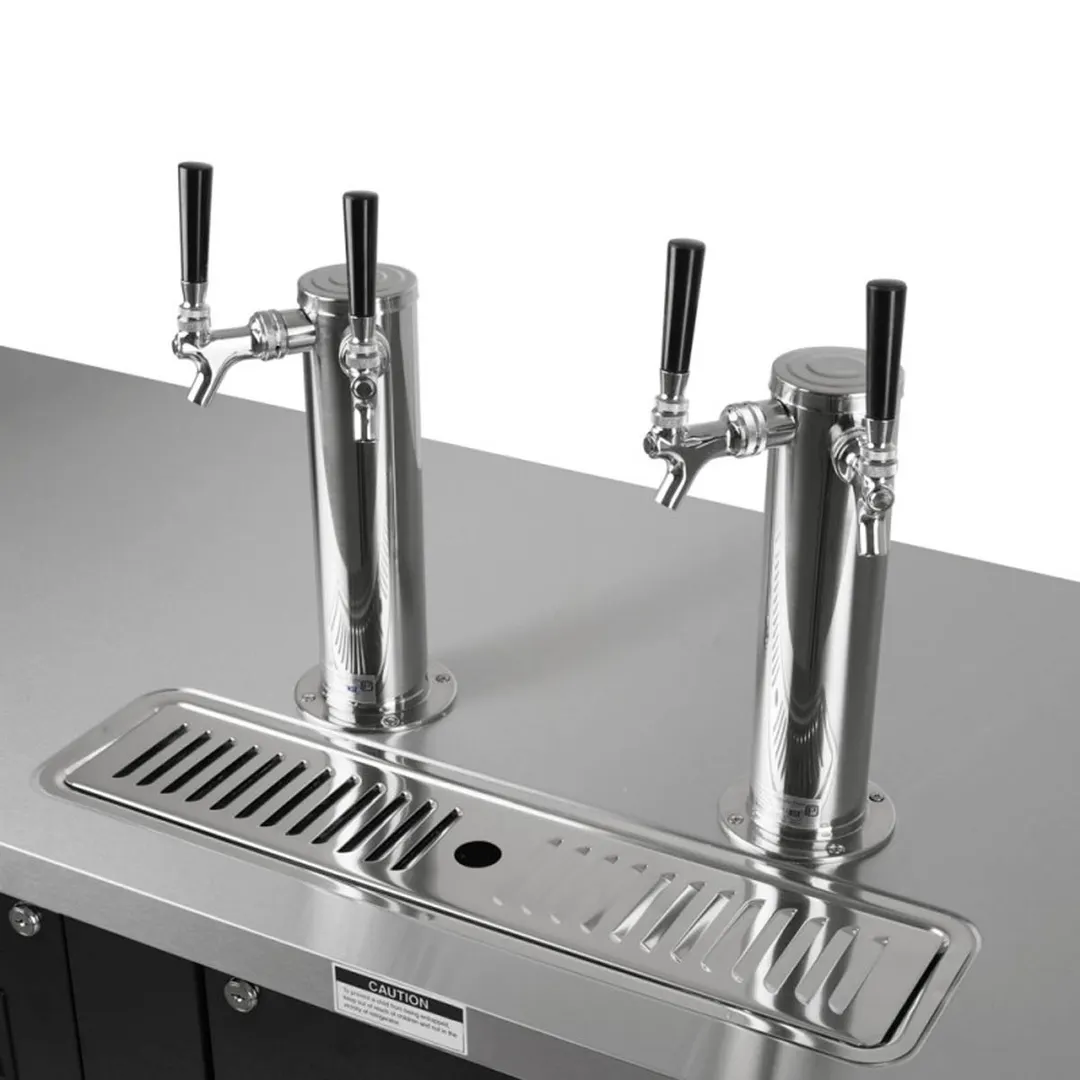 Turbo Air TBD-4SBD-N 90" 2 Columns / Towers Draft Beer Cooler Dispenser