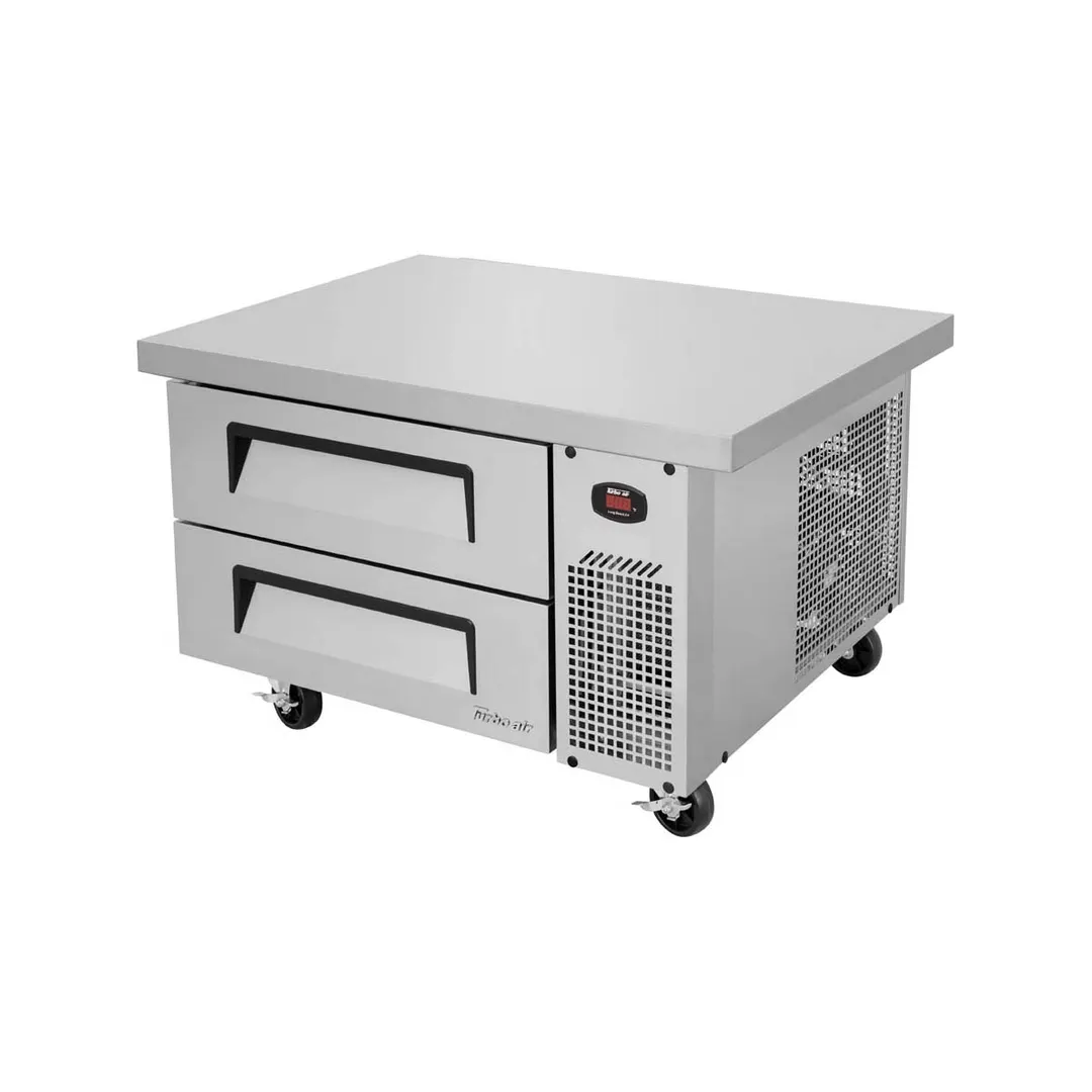 Turbo Air TCBE-36SDR-E-N6 41" 2 Drawers Refrigerated Chef Base, Flat Top, 4.98 cu. ft.