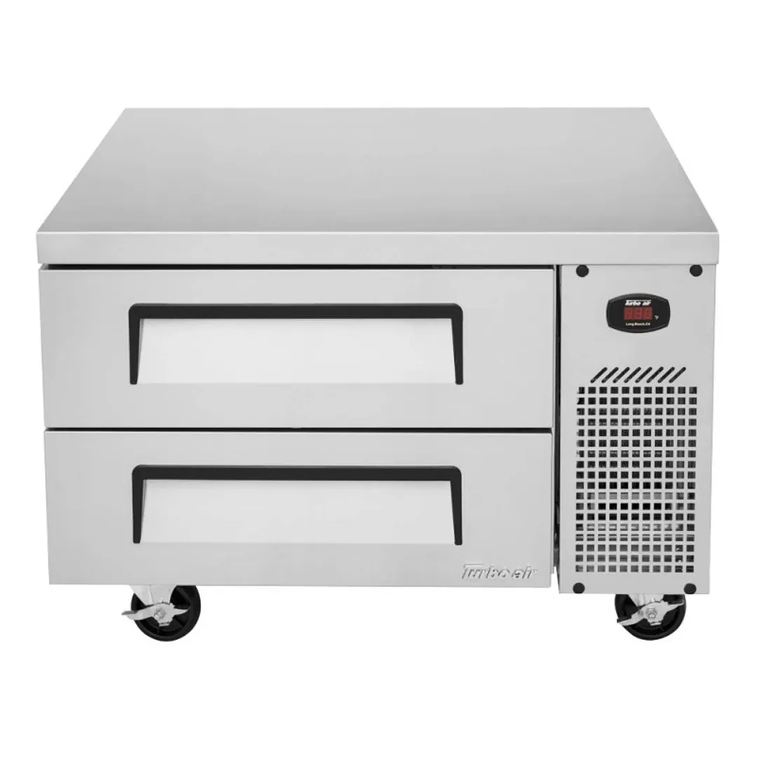 Turbo Air TCBE-36SDR-N6 35" 2 Drawers Super Deluxe Chef Base Refrigerator, Flat Top, 4.98 cu. ft.