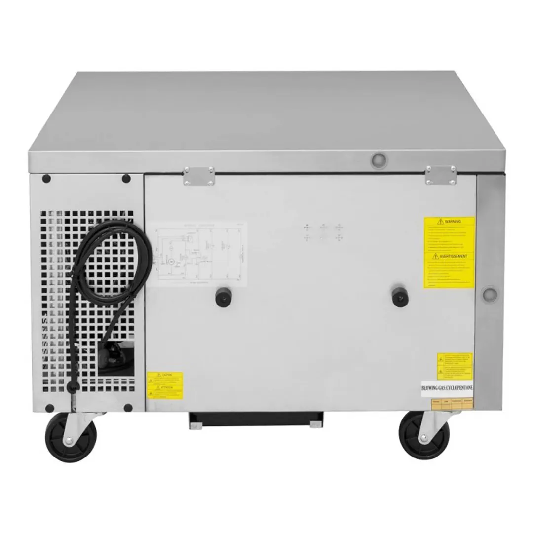 Turbo Air TCBE-36SDR-N6 35" 2 Drawers Super Deluxe Chef Base Refrigerator, Flat Top, 4.98 cu. ft.