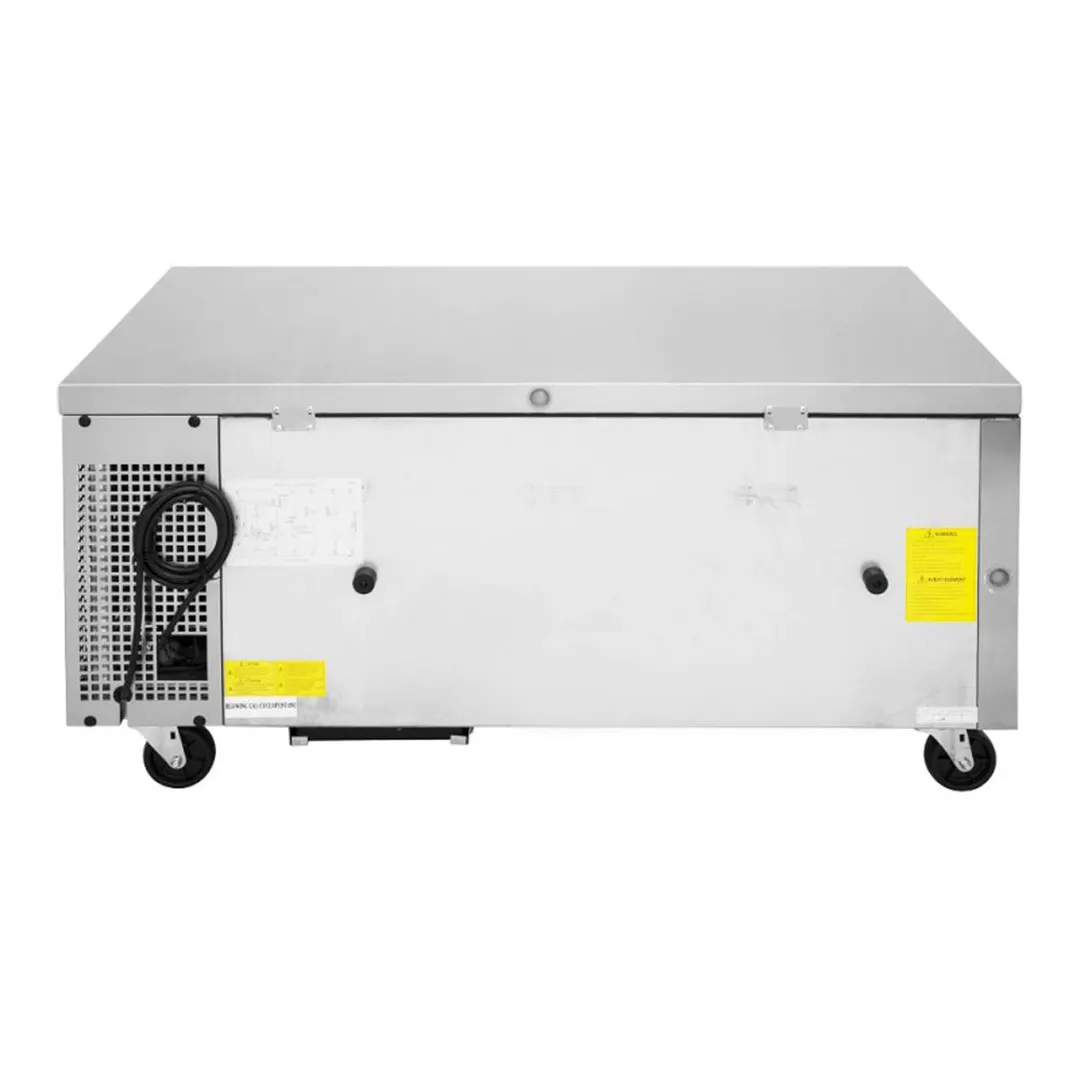Turbo Air TCBE-52SDR-N 52" 2 Drawers Super Deluxe Chef Base Refrigerator, Flat Top, 9 cu. ft.
