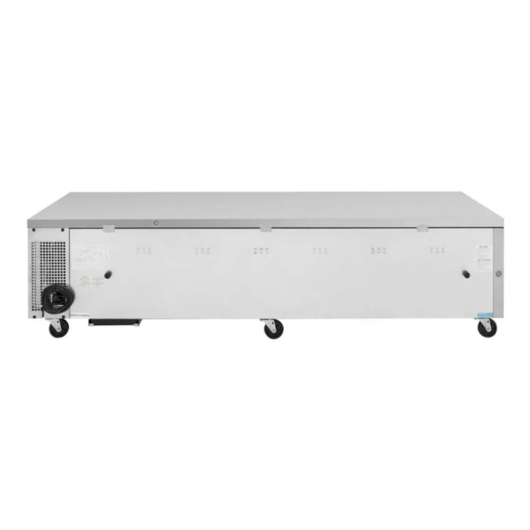 Turbo Air TCBE-96SDR-N 96" 4 Drawers Refrigerated Chef Base, Flat Top, 18.6 cu. ft.