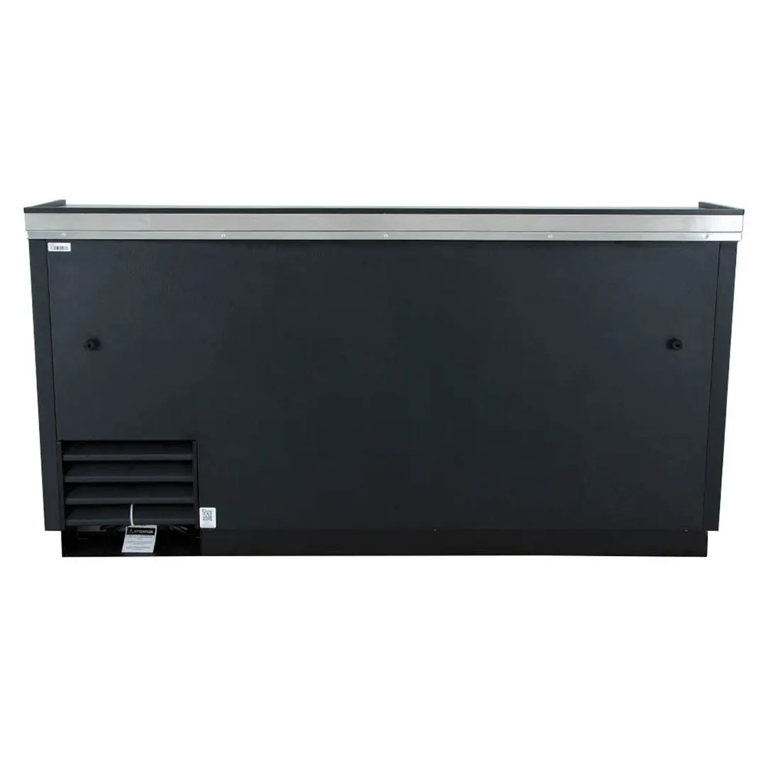 True TD-65-24-HC 64" Solid Slide Lid Deep Well Horizontal Bottle Cooler with Hydrocarbon