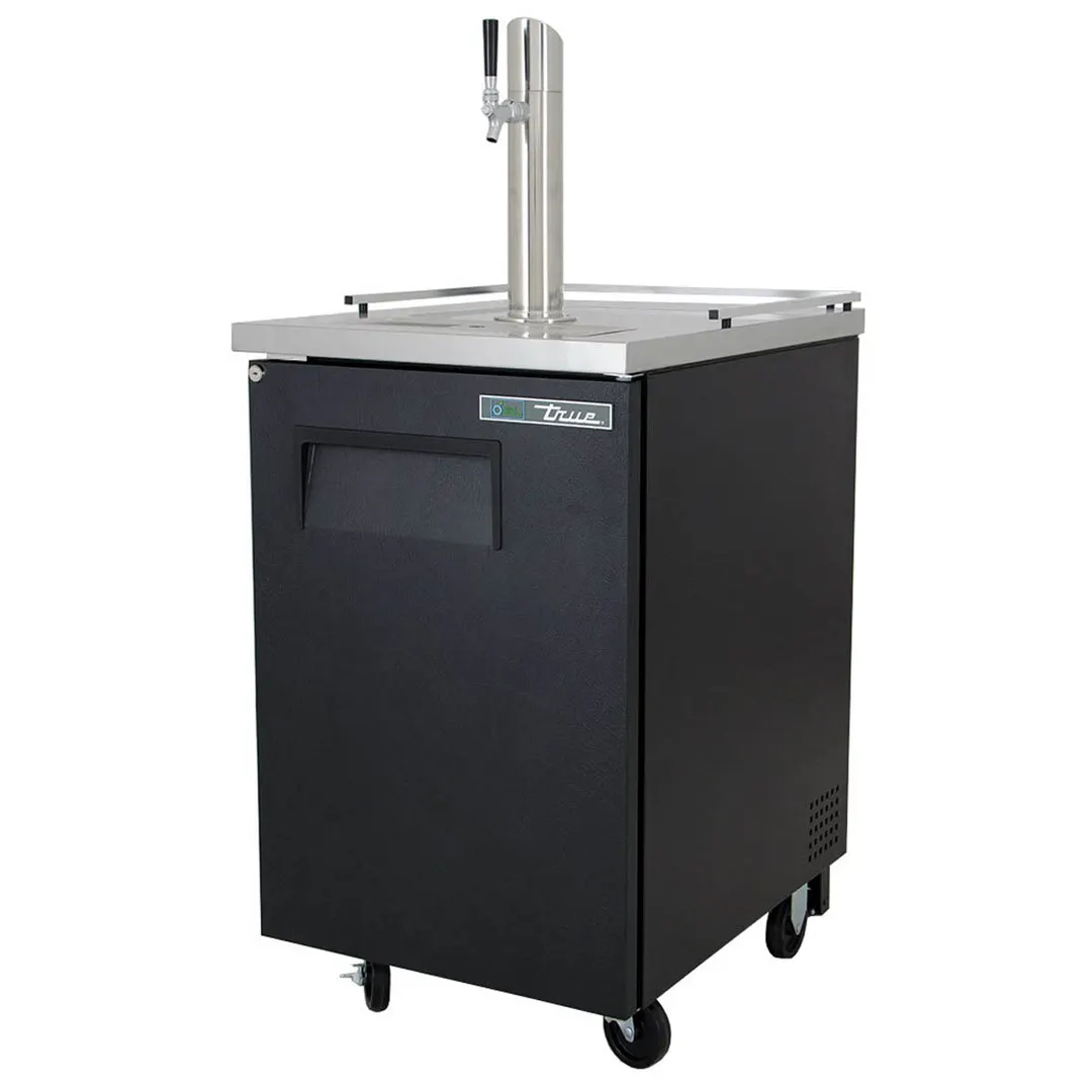 True TDD-1-HC 23" 1 Solid Swing Door Direct Draw Beer Dispenser with 1 Tap & 1 Keg Capacity