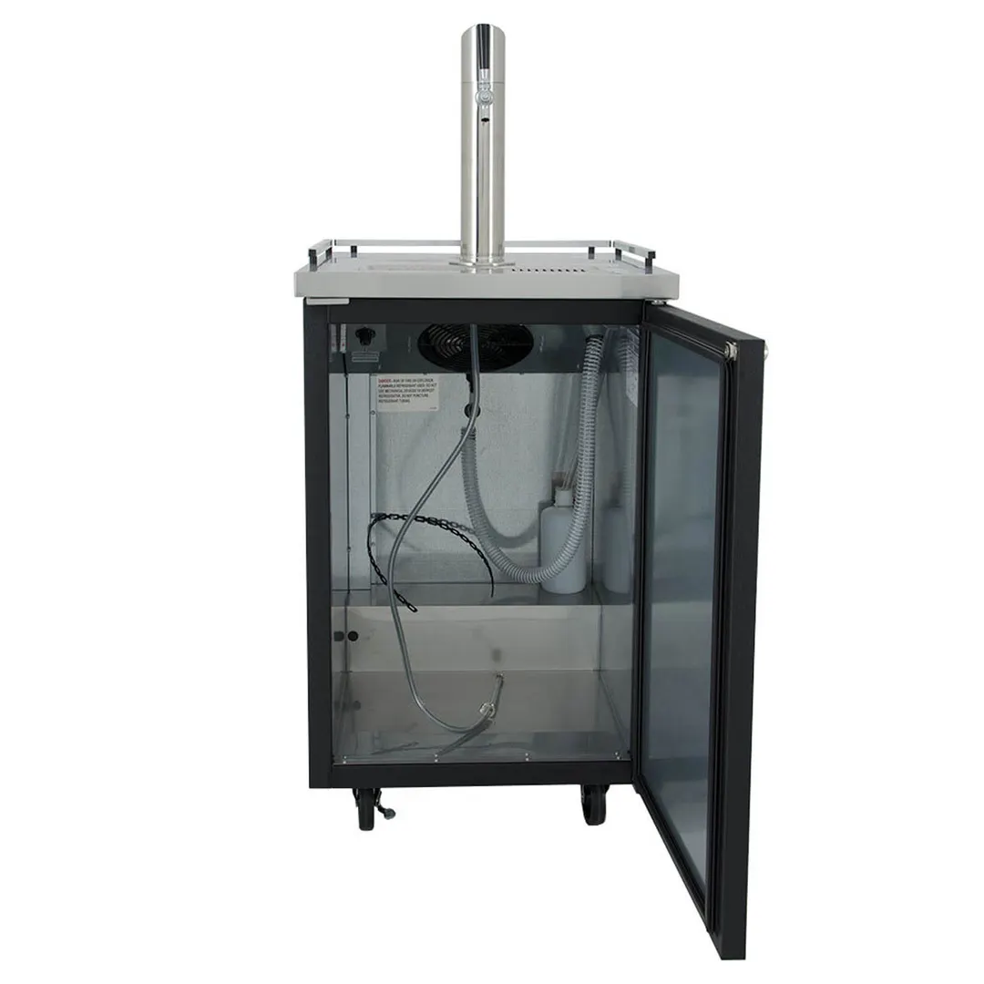 True TDD-1-HC 23" 1 Solid Swing Door Direct Draw Beer Dispenser with 1 Tap & 1 Keg Capacity