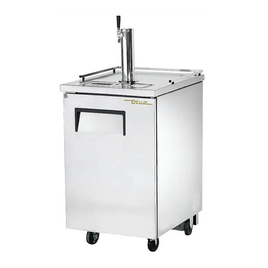 True TDD-1-S-HC 23" 1 Solid Swing Door Direct Draw Beer Cooler w/ 1 Tap & 1 Keg Capacity