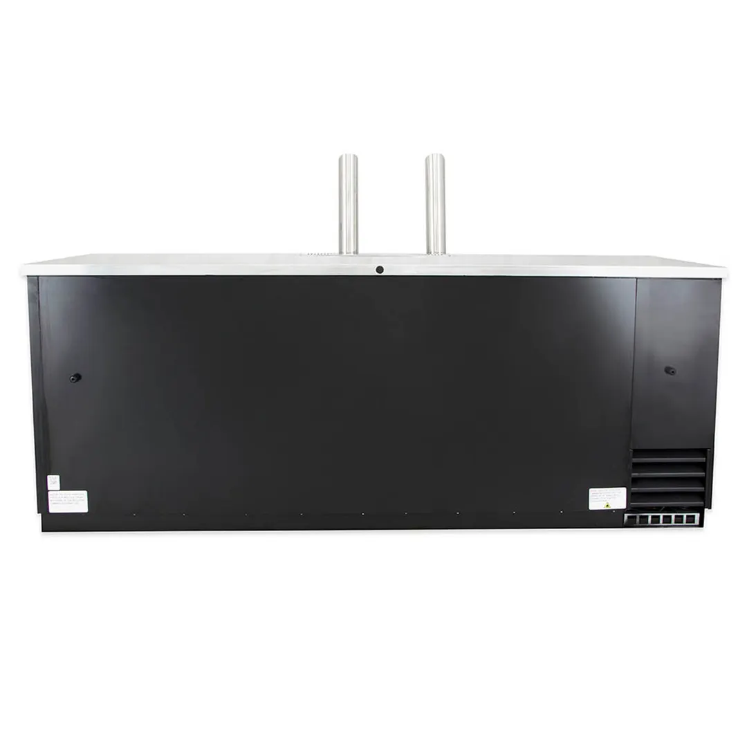 True TDD-4-HC 90" Solid Swing Door Direct Draw Beer Dispenser with 2 Taps & 4 Keg Capacity