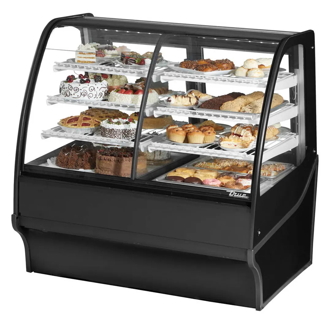 True TDM-DZ-48-GE/GE-B-W 48" Black Dry / Refrigerated Bakery Case