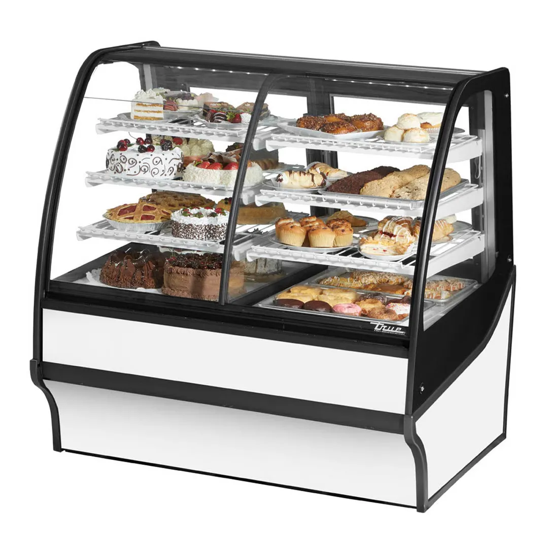 True TDM-DZ-48-GE/GE-W-W 48" White Dry / Refrigerated Bakery Case