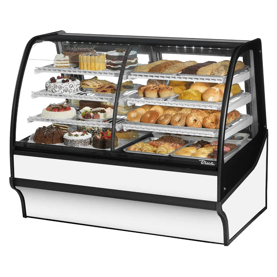 True TDM-DZ-59-GE/GE-W-W 59" White Dry / Refrigerated Bakery Case