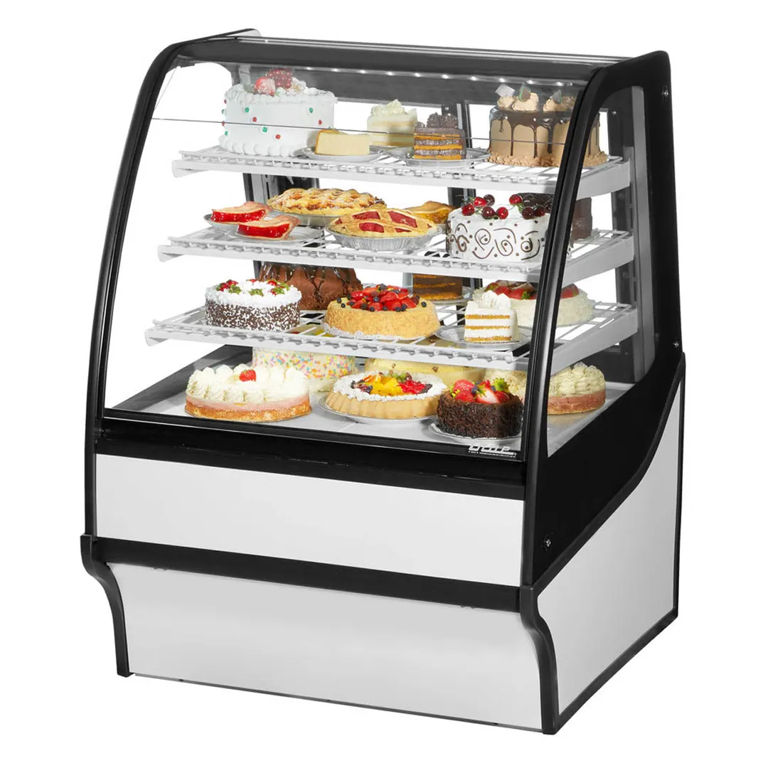 True TDM-R-36-GE/GE-W-W 36" White Refrigerated Bakery Display Case