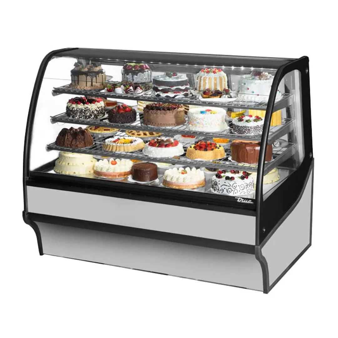 True TDM-R-59-GE/GE-S-S 59" Refrigerated Bakery Display Case, Stainless Steel