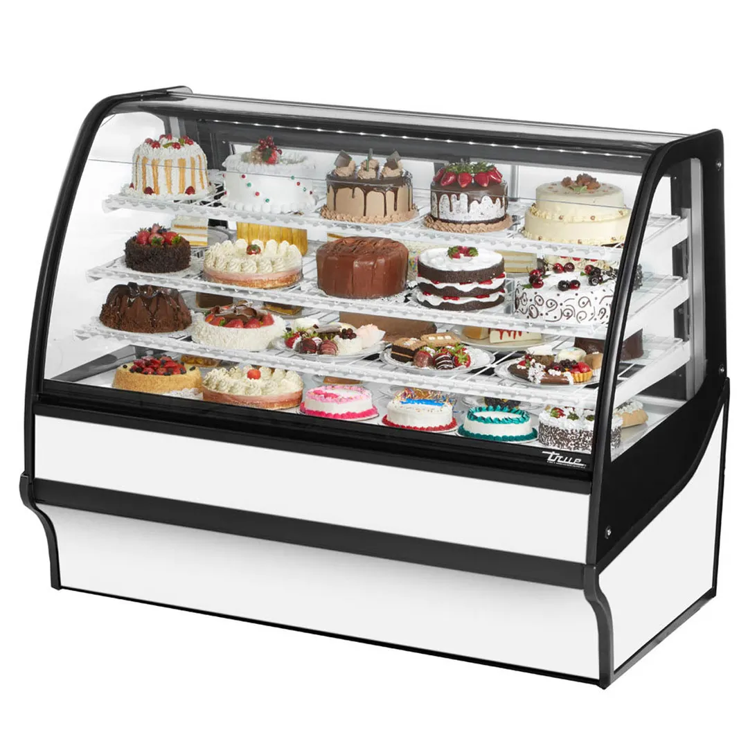 True TDM-R-59-GE/GE-W-W 59" White Refrigerated Bakery Display Case
