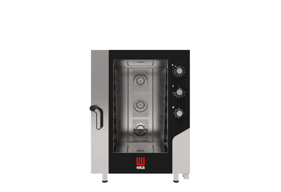 Tecnoeka MKFA 1064 S Full Size 10 Pan Electric Combi Oven w/ Electro-Mechanical Controls, Boilerless, 208/240V