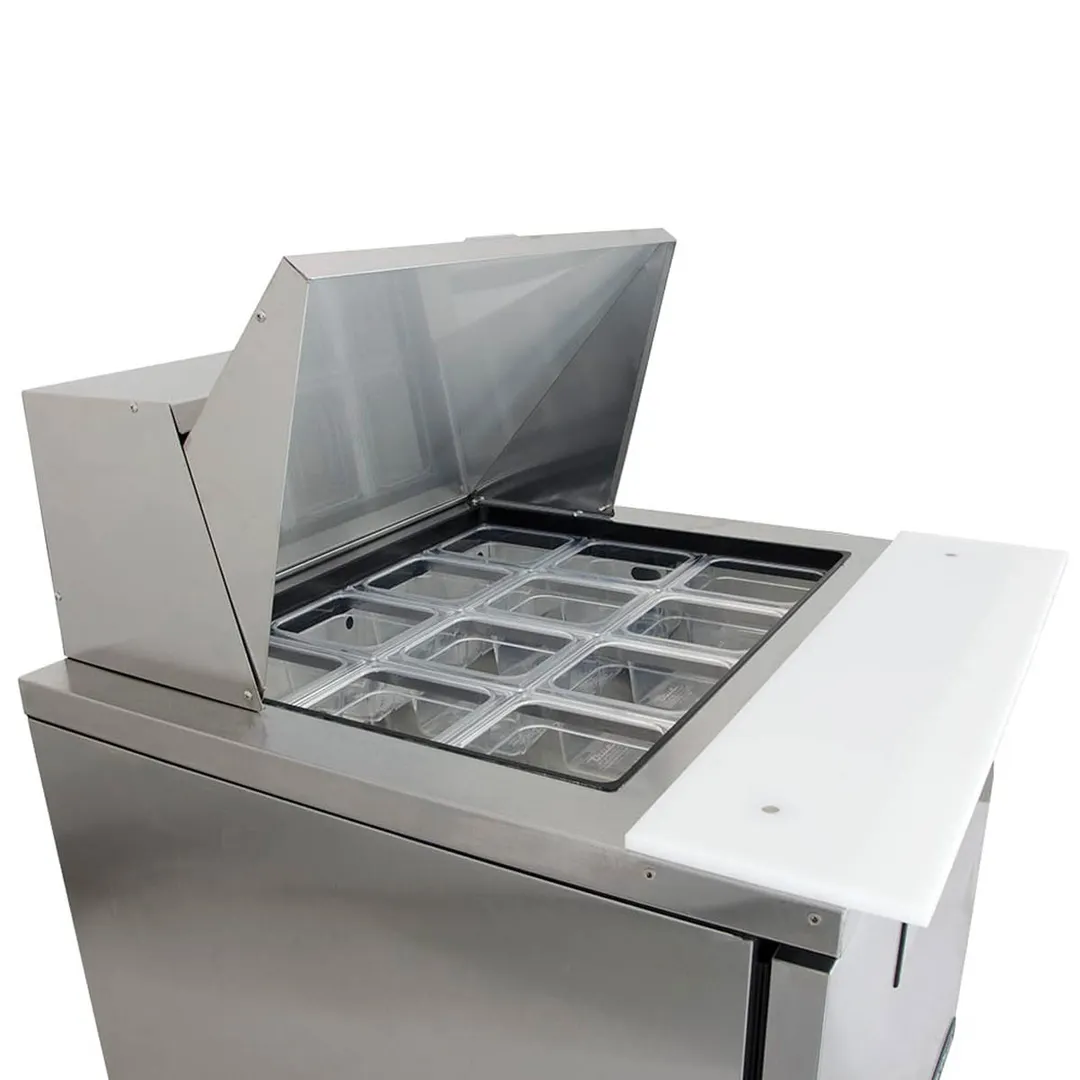True TFP-32-12M-HC 32" Mega Top Sandwich/Salad Prep Table w/ 1 Door, 12 Pans