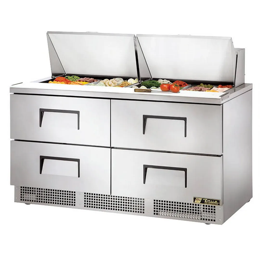True TFP-64-24M-D-4-HC 64" Mega Top Sandwich/Salad Prep Table w/ 4 Drawers, 24 Pans