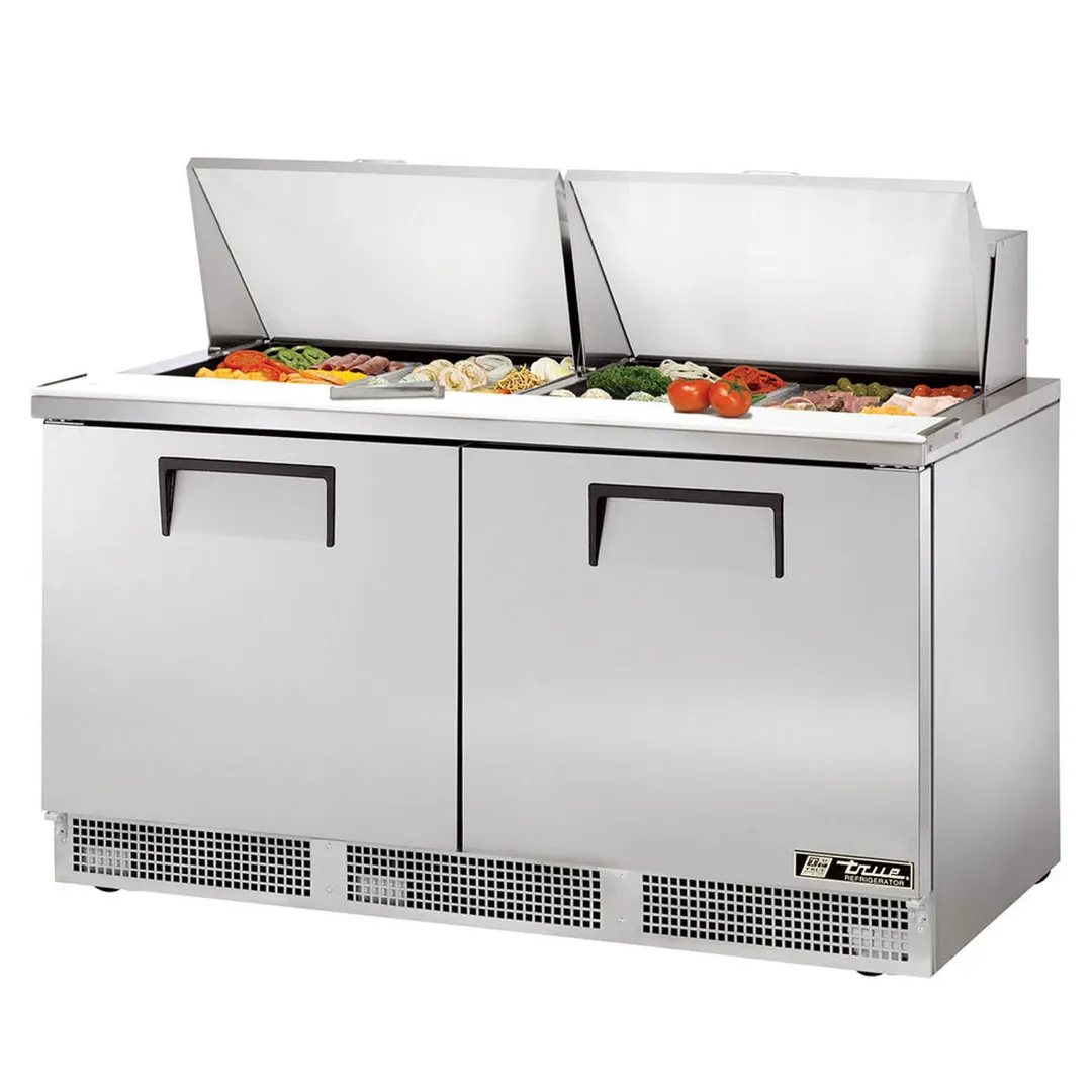 True TFP-64-24M-HC 64" Mega Top Sandwich/Salad Prep Table w/ 2 Doors, 24 Pans