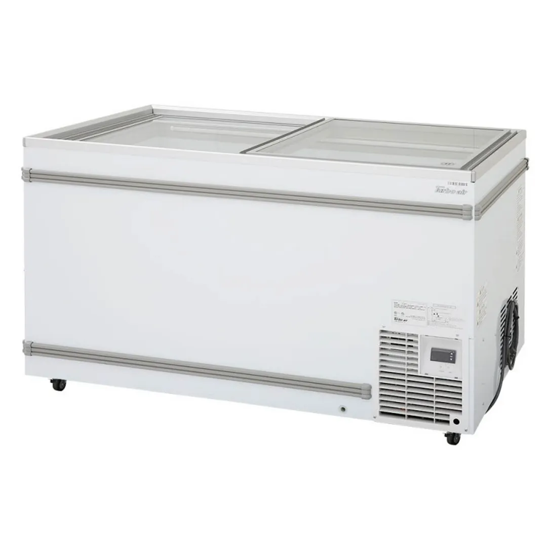Turbo Air TFS-20F-N 57" Island Glass Chest Freezer, 20.29 cu. ft.